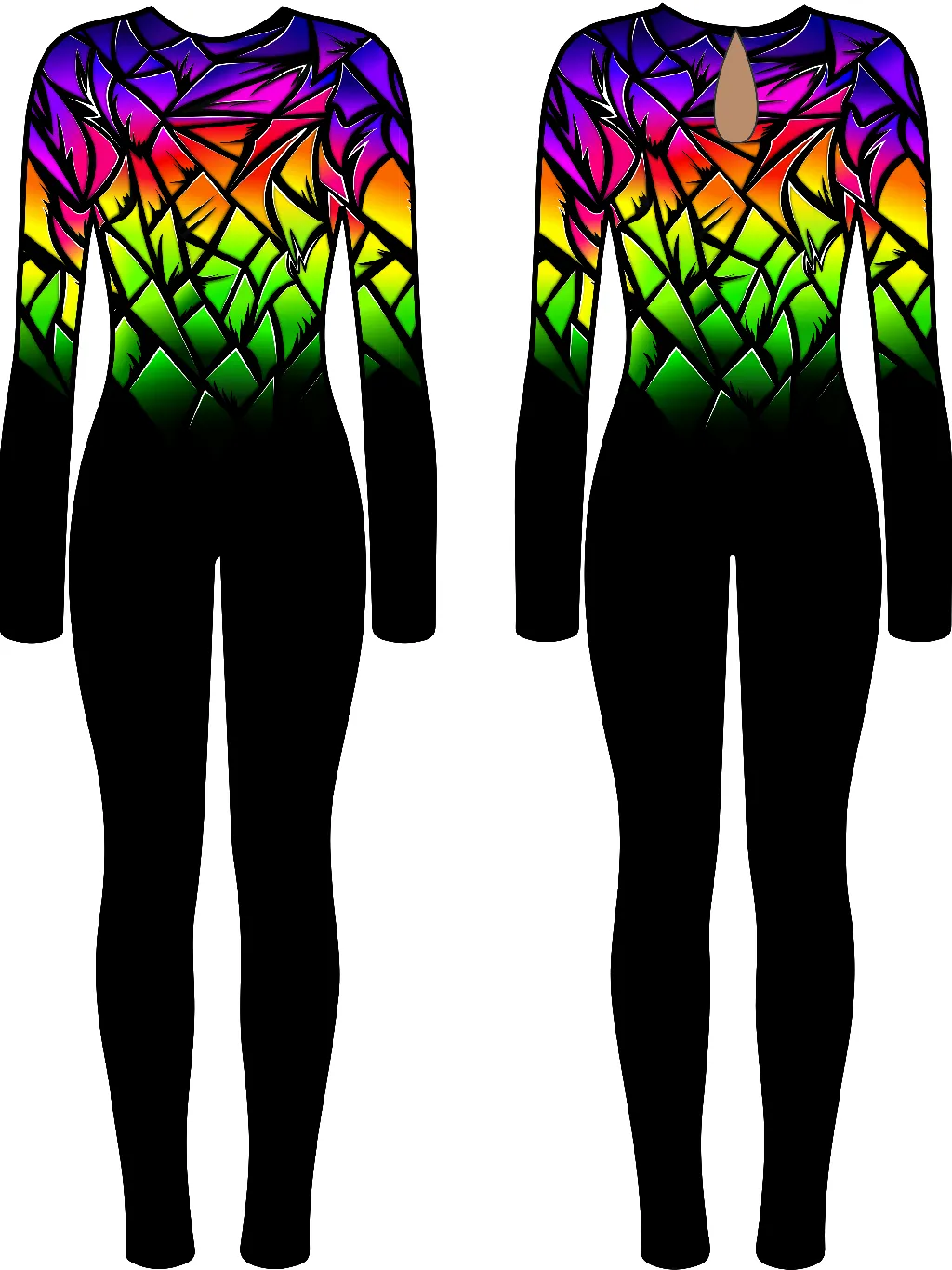 Комбинезоны для гимнастики и танцев START2GYM - BIDYSUIT MULTICOLOR