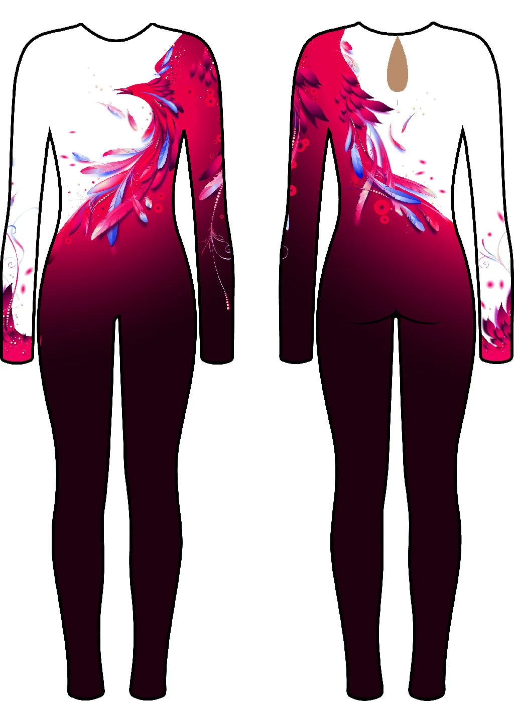Комбинезоны для гимнастики и танцевSTART2GYM - BODYSUIT GEMSTONE
