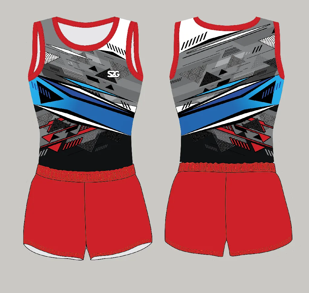 Гимнастический купальник для мальчика GYM-M FLASH TRICOLOR