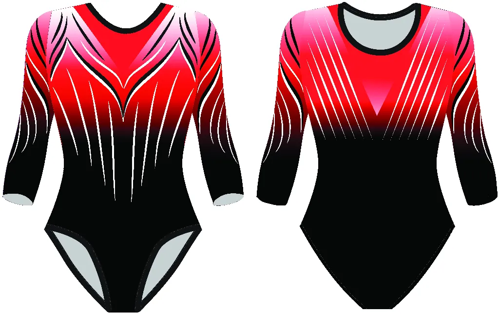 Гимнастический купальник START2GYM -  GYM GRACE RED