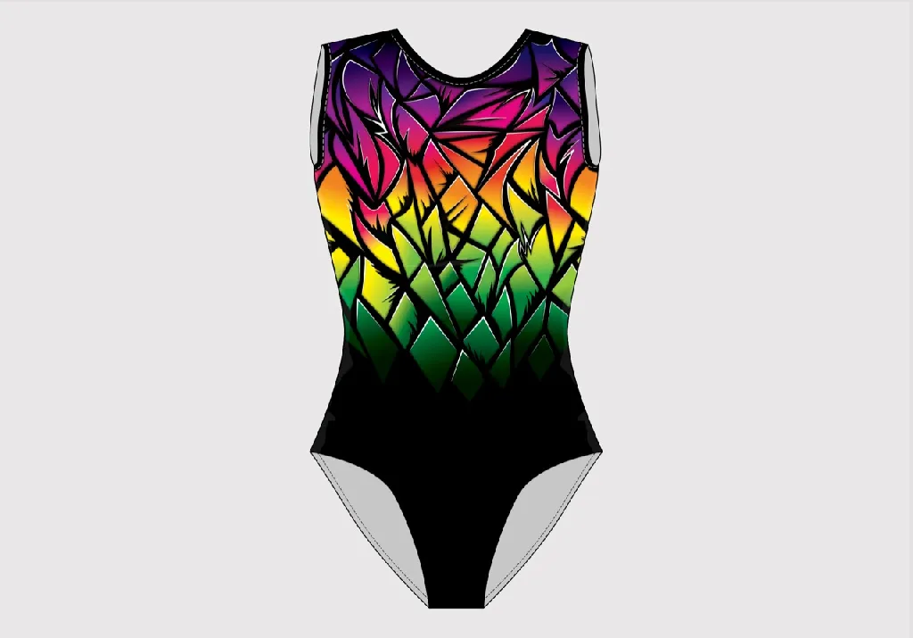 Гимнастический купальник START2GYM - GYM MULTICOLOR
