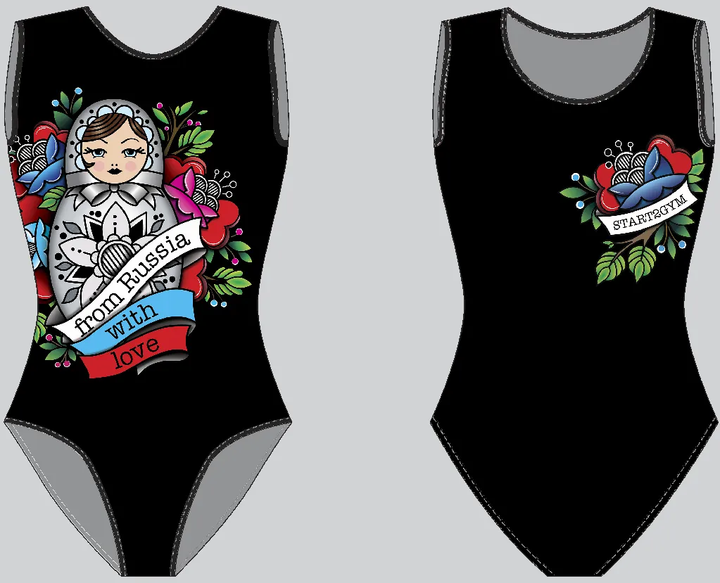 Гимнастический купальник START2GYM -  GYM RUSSIAN DOLL