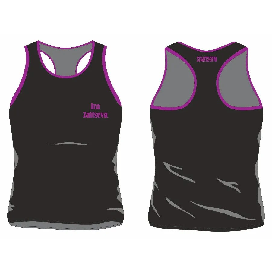 TOP BLACK & VIOLET