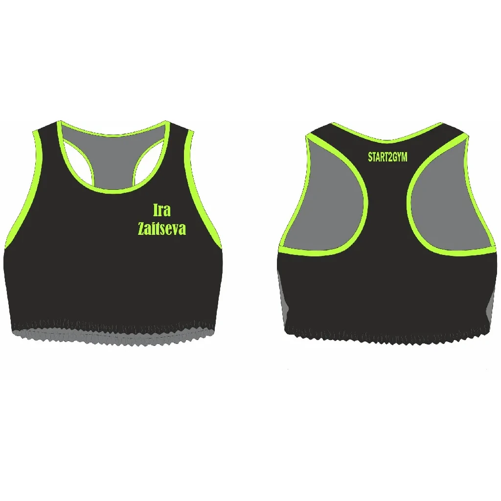 CROPTOP BLACK & GREEN