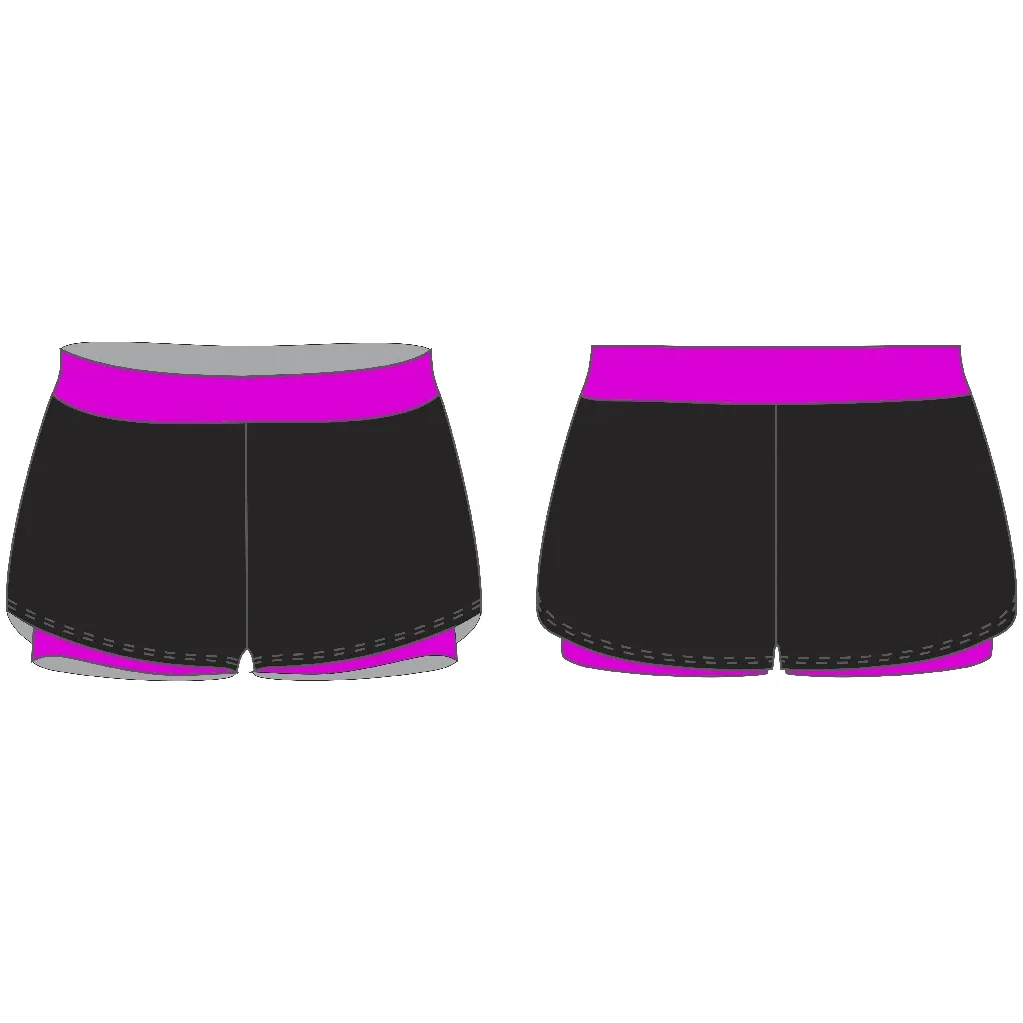 SHORTS BLACK & PINK