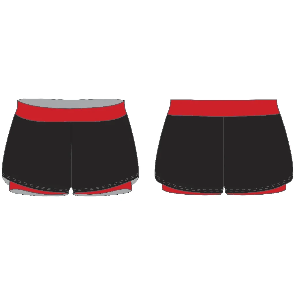 SHORTS BLACK & RED