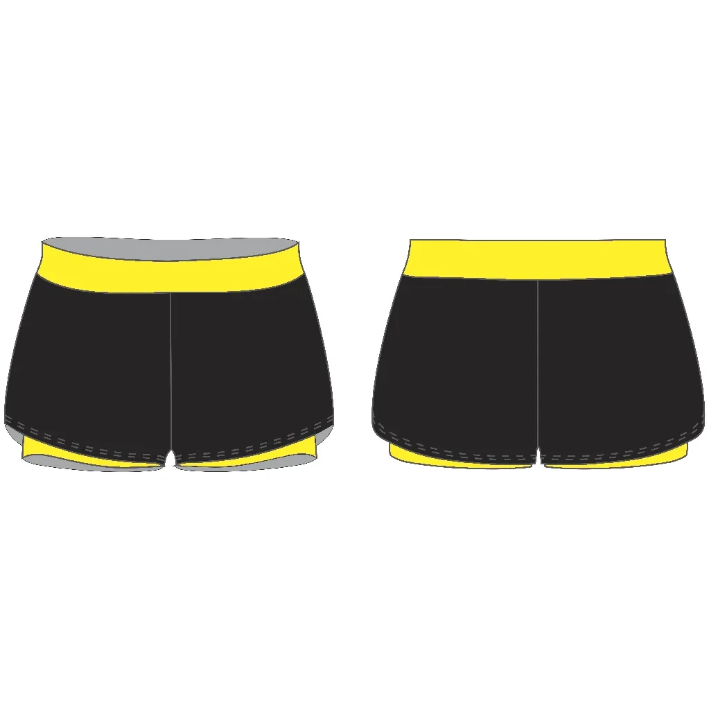 SHORTS BLACK & YELLOW