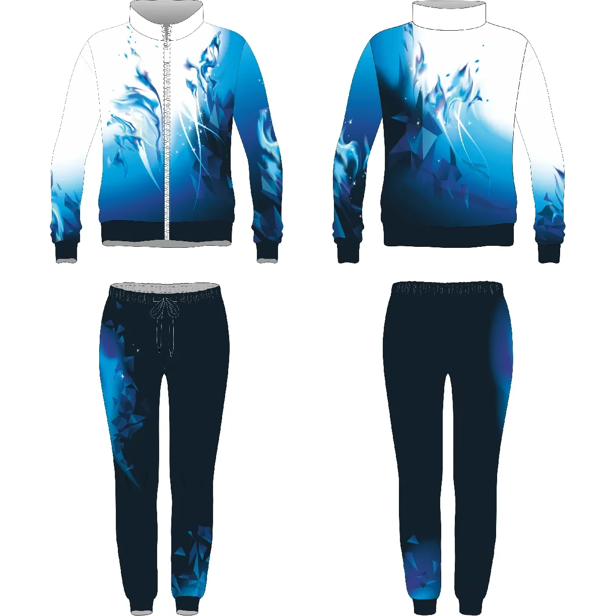 SWEATSUIT BLUE FLAME