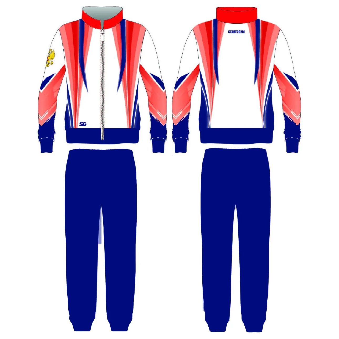 SWEATSUIT RED LINE
